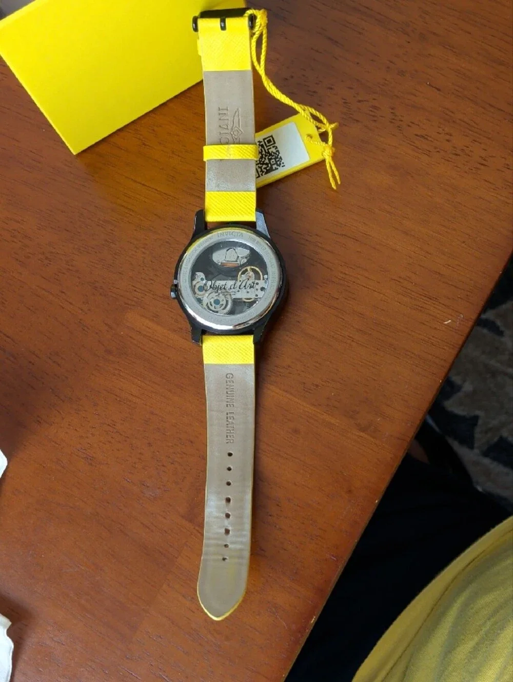 EUC Invicta Objet D Art Hand Wind Transparent Dial Men's Watch 44324